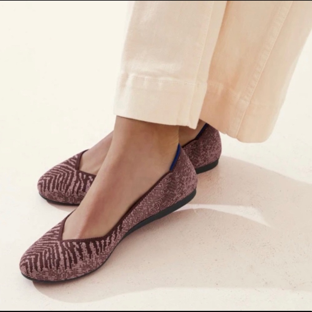 New!! Free Shipping!! Rothy’s The Flat Desert Metallic Size 9